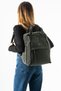 Unisex Water Resistant Crinkle Fabric Multi-Eye Laptop School and Backpack
