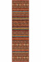 Vintage Machine-Woven Rug, Washable, Non-Slip Sole, Shag Living Room Rug 0087 Terracotta Color - 5