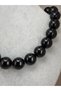 STUNNING MODERN DESIGN: ELEGANT WOMEN'S NECKLACE WITH LARGE ROUND BEADED PENDANTS IN A MARBLE PATTERN - 2