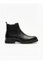 Genuine Leather Black Zip-Up Men's Winter Boots LUASS30AL0089 - 2