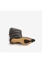 Hawen Angels Women's Genuine Leather Ruched Pointed Toe 7cm Stiletto Heel Boots 27634 - 5