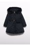 Abel&Lula Girls' Warm-Lined Fur-Trimmed Coat with Belt - 3