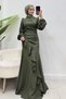 Nadide Evening Gown in Khaki - 3
