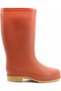 Orange Long Crepe Boots, 35 cm, 100% Waterproof, No Toe Protection, Lightweight, Comfortable, Durable Crepe Boots