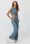 Women's High-Waisted Wide Leg Athletic Leggings - 2