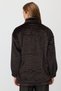Women's Mock Neck Zipper Faux Fur Coat - 5