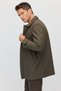 Men's Shirt Collar Straight Cut Seasonal Trench Coat - 5