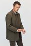 Men's Shirt Collar Straight Cut Seasonal Trench Coat - 4