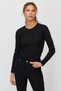 Women's Corded Fabric Corset-Style Long-Sleeved Blouse