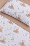 100% Cotton Cute Teddy Bear Print Baby Duvet Cover Set, 4-Piece Set (100x150) - 3