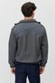 Men's Hooded Plush Jacket with Two Pockets - 5