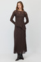 Women's Long Skirt with Guipure Lace Details