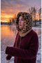 Hooded Balaclava Beanie with Neck Warmer, String-Adjustable, Plush Knit, Soft-Textured - 2
