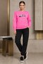 Crew-Neck Brushed Inside Chardonnay Sweatshirt Set—Seasonal 3-Piece Set with Panda Print for Women/Girls