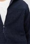 Men's Hooded Plush Jacket with Two Pockets - 6