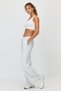 Women's Wide Leg Sweatpants with Elastic Waist - 4