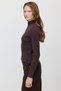 Women's Corded Fabric Cardigan with a Zipper - 4