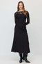 Women's Long Skirt with Guipure Lace Details - 2