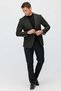 Men's Double-Breasted Textured Blazer - 8
