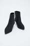 Women's Pointed Toe Thin Short Heeled Boots - 4