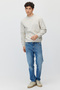 Men's Crew Neck Basic Sweatshirt - 7