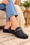 Closed Front Massage Sole Anatomical Soft Daily Slippers with Stones - 4