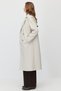 Women's Double-Breasted Double Collar Wide-Cut Long Coat - 5