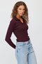 Women's V-Neck Ribbed Knitwear Sweater - 5