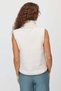 Women's Plush Mock Neck Vest with Pockets - 5