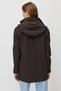 Women's Hooded Mock Neck Trench Coat - 5