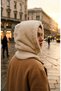 Hooded Balaclava Beanie with Neck Warmer, String-Adjustable, Plush Knit, Soft-Textured - 2