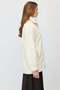 Women's Mock Neck Zipper Faux Fur Coat - 4