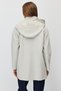 Women's Hooded Mock Neck Trench Coat - 5