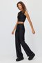 Women's High-Waisted Wide Leg Athletic Leggings - 3