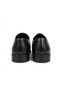 Men's Black Genuine Leather Laceless Classic Shoes - 6