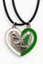 Best Friends Butterfly-Shaped Pair of Friendship Necklaces – Black and White Matching Necklace Set
