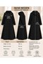 WOMEN'S BATTAL SIZE COTTON JERSEY HOODED SWEATSHIRT WITH SNAP CLOSURE - 4