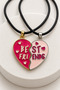 Best Friends Figurine Pair Necklace – Multicolored Pair Necklace - 2
