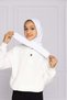 Girls' Shawl with Sequins - White - 2