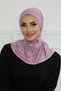 قبعة حجاب دبل سترتش ربط - موف - 2