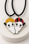 Best Friends Figurine Pair Necklace – Multicolored Pair Necklace - 2