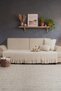 Leylani Ruffled Sofa Cover | Vintage Sofa, Divan, Daybed, and Armchair Cover - Bedspread | 95 x 210 cm - 2