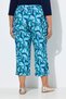 Women's High-Waisted Sandy Fabric Plus-Size Patterned Pants - 4