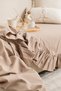 Leylani Ruffled Sofa Cover | Vintage Sofa, Divan, Daybed, and Armchair Cover - Bedspread | 95 x 210 cm - 3