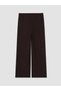 LCW Curve Brown Interlock Straight-Leg & Slim Women's Pants, Featuring the ALITA CITY Touch - 3