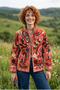 Women's Suzani Embroidered Velvet Jacket – Ethnic Bohemian Design