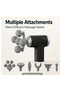 KINGLINE Mini 5-Head Massage Gun, Deep Tissue Muscle Massager, Electric Handheld Percussion Massager, Portable Full Body Massage Device for Neck, Back, Shoulders and Legs, Home, Gym & Office