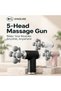 KINGLINE Mini 5-Head Massage Gun, Deep Tissue Muscle Massager, Electric Handheld Percussion Massager, Portable Full Body Massage Device for Neck, Back, Shoulders and Legs, Home, Gym & Office - 3