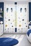 Astronaut and Planets Double-Panel Children's Room Sheer Curtain