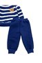 Boys' Süzene Teddy Bear Print Embroidered Winter 3-Thread Brushed Inside 1-2-3 Years 2-Piece Top and Bottom Set - 5
